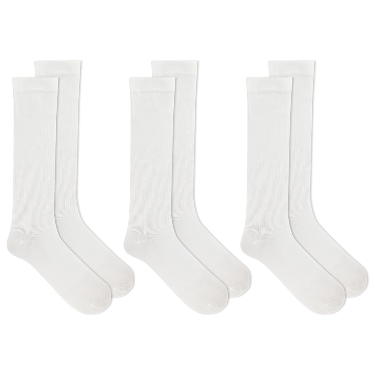 Dr. Scholl's Women's Travel Compression Knee High Socks - 3 Pair Packs - Energizing Comfort and Fatigue Relief, White, 4-10 thumbnail 3