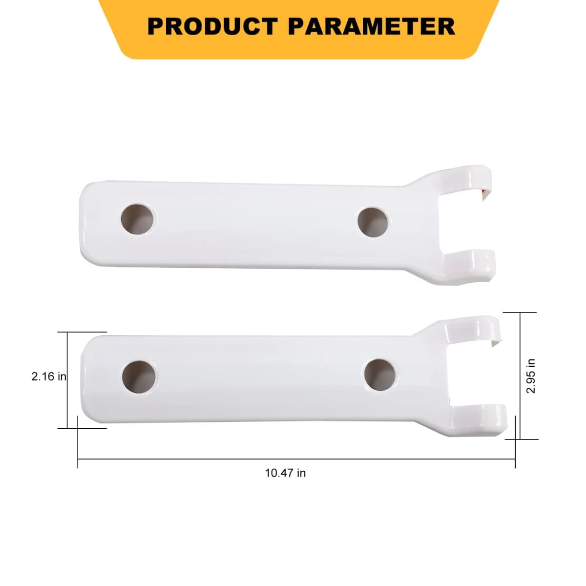 Jeliker for Bronco Tailgate Hinge Trim Cover White for Ford Bronco 2021 2022 2023 White Exterior Accessories 2pcs (NOT for Sport) thumbnail 3