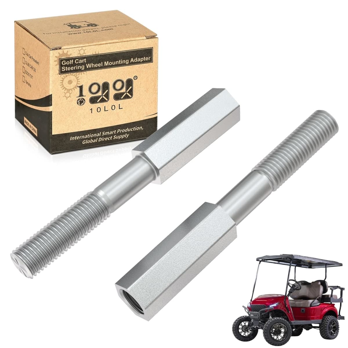 10L0L Golf Cart Shock Absorber Extension Rod For EZGO Club Car With Lifts Kit or Other Modifications to Raise the Body,Compatible With Front Rear Shock Absorbers 70928-G01, 76418-G01, 70630-G01 — image 1