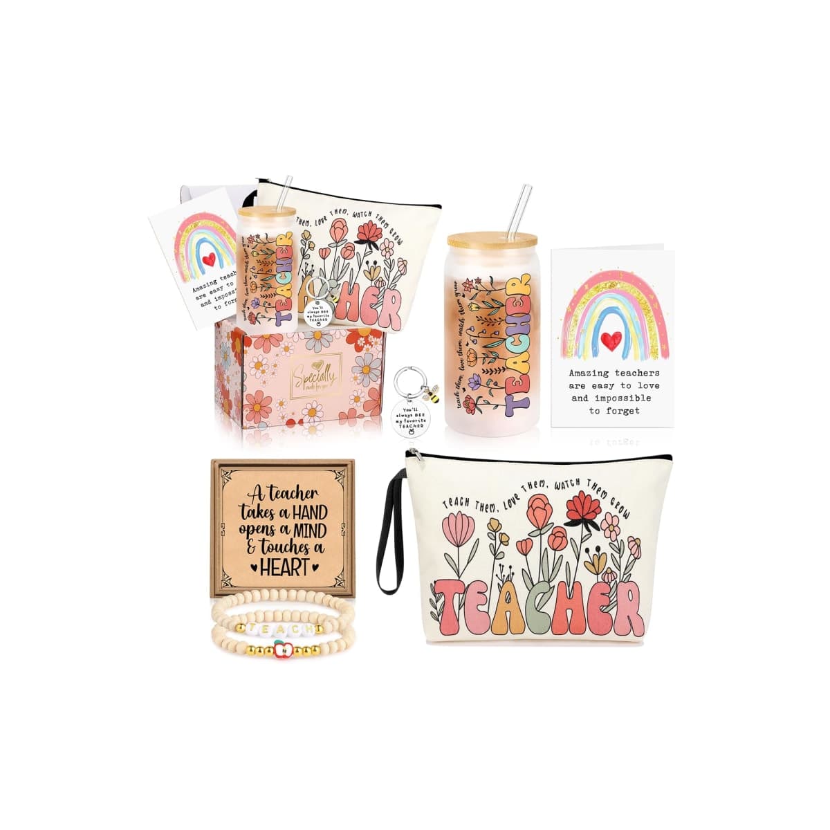 JTENGTOP Teacher Appreciation Gifts for Women, Christmas Valentines Day Thank You Gifts for Teachers from Student, Thanksgiving Back To School Present — image 1