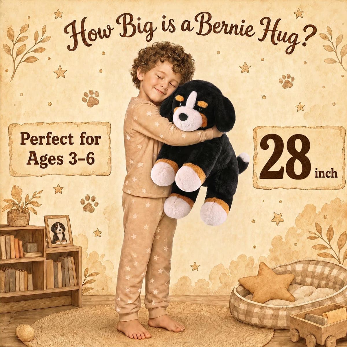 gnomantic Labrador Weighted Stuffed Animals, Plush Pillow for Kids thumbnail 2