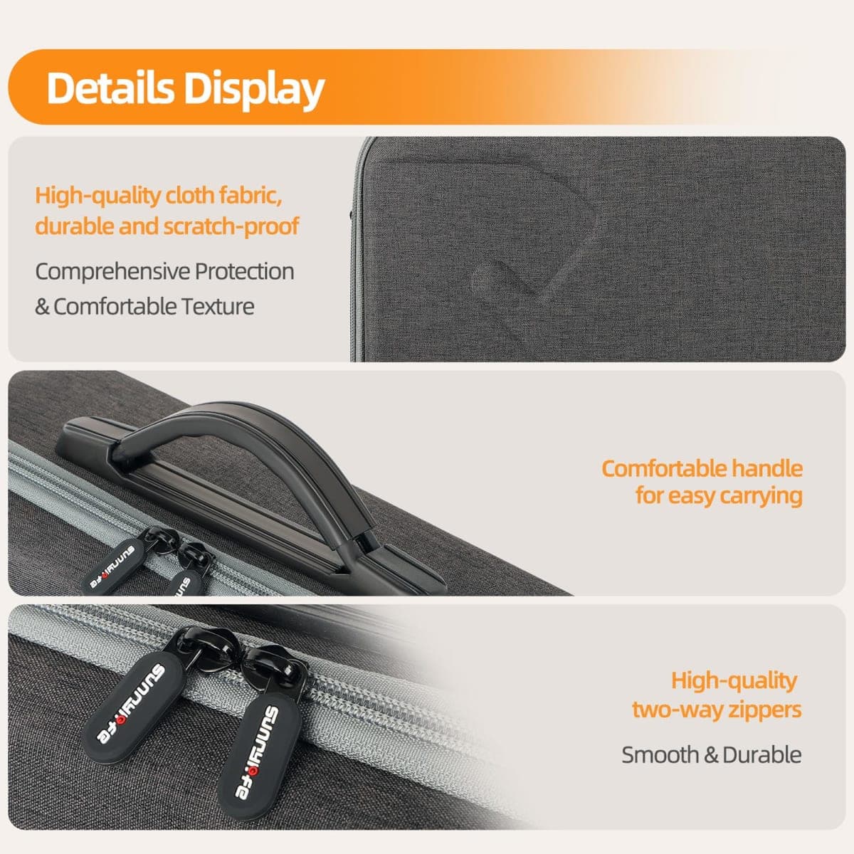 Honlyn Carrying Case for DJI Mavic 4 Pro,Compatible with DJI RC Pro 2 Storage Bag Handheld Crossbody Set Remote Control Drone Storage Bag Box (Drone Body Bag) thumbnail 4