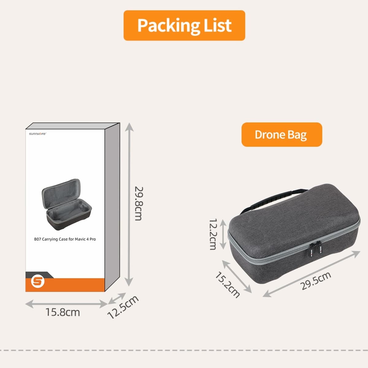 Honlyn Carrying Case for DJI Mavic 4 Pro,Compatible with DJI RC Pro 2 Storage Bag Handheld Crossbody Set Remote Control Drone Storage Bag Box (Drone Body Bag) thumbnail 5