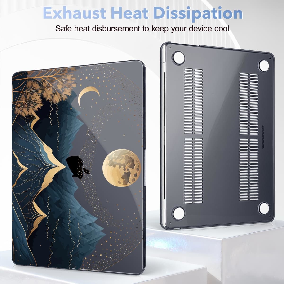 May Chen for M5 MacBook Air 13.6 Inch Case 2026 2025 2024-2022 Release M5 A3449 M4 A3240 M3 A3113 M2 A2681, Plastic Hard Shell Case for MacBook Air 13.6" with Retina Display, Starry Mountain thumbnail 5
