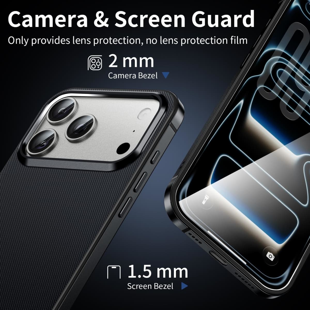 YOOVEI Metal Case for iPhone 17 Pro Max, [1:1 Metal Original Grip] Slim Aluminum Alloy Frame [Fit for MagSafe] Heavy-Duty Protection Shockproof Anti-Fingerprint Phone Case for 17 Pro Max Black thumbnail 2