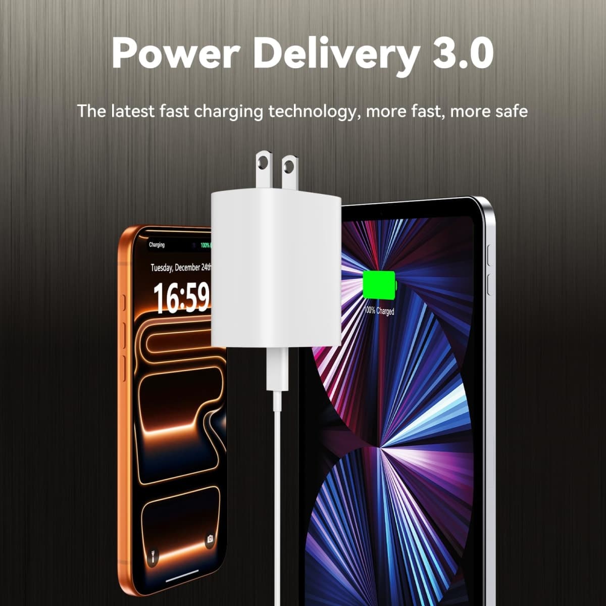 Phone 17 16 15 Charger Fast Charging, 8 FT Long USB C Charger Cord with 20W Type C Fast Phone Charging Block forPhone 17/17 Pro/17 Pro max/Air/Phone 16 15 Pro Max Plus, iPad, Android,White thumbnail 4