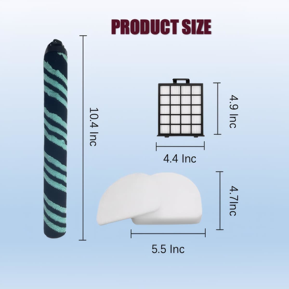 AZ4002 filter Compatible with shark detect pro/Shark Power Detect Upright Vacuum AZ4000 AZ4002 AZ4000C-2HEPA+4Foam&Felt Filters+1Cleaning Brush+4Odor Neutralizer Cartridge+1Main Brush (12pcs) (12 pcs) thumbnail 3