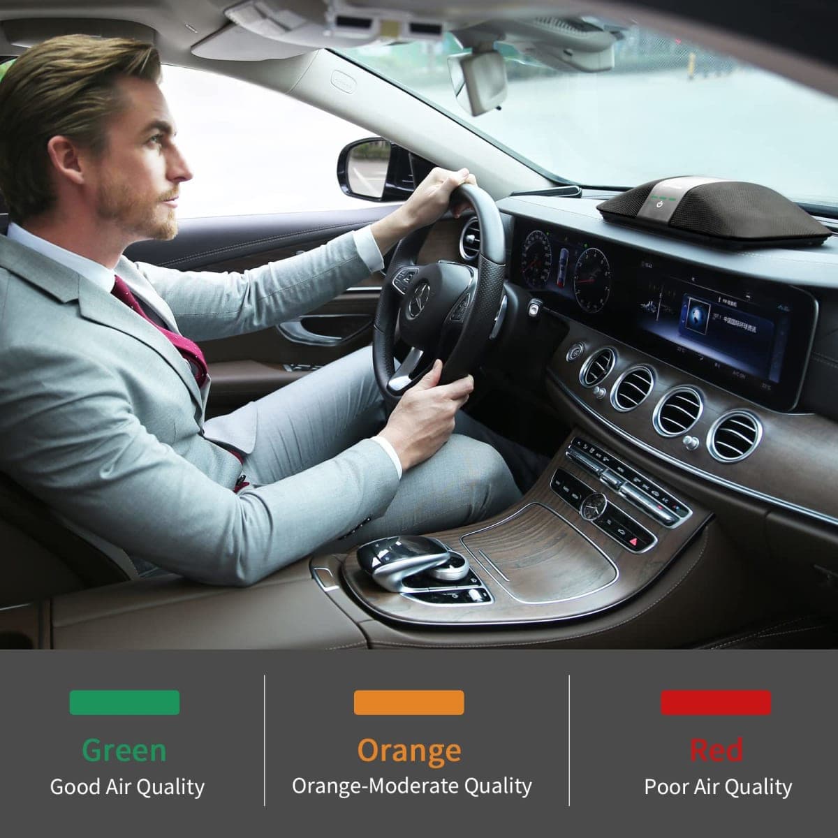LUFTRUM H13 True Hepa Filter Car Air Purifier: Portable Car Air Purifier for Exhaust Gases, Voc, Smoke, Odors and Bacteria, 99.9% @ 0.1 Microns Removal - Air Purifier thumbnail 4