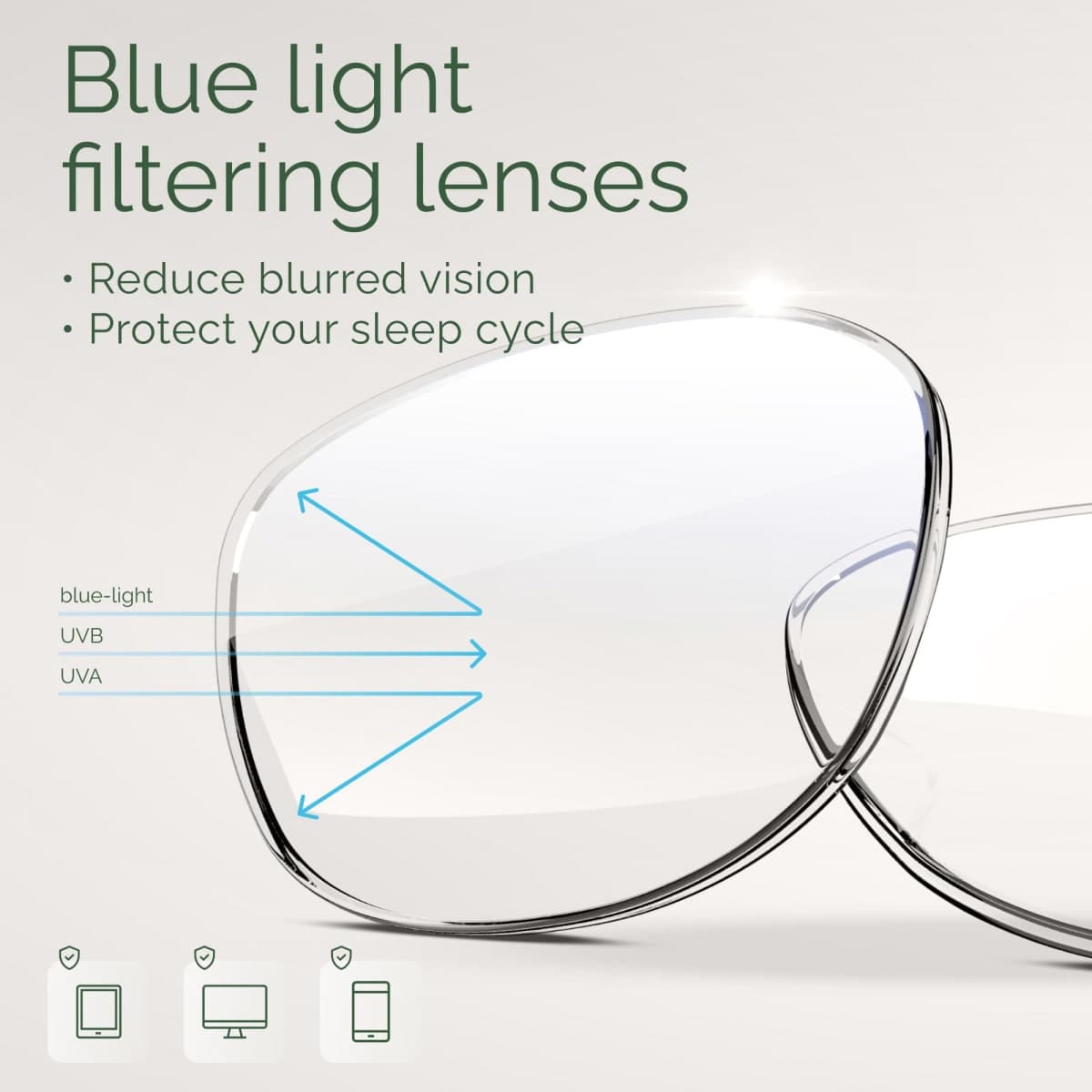 MIGSIR Blue Light Blocking Glasses for Computer Gaming, Fashion Fake Anti Eye Strain Eyeglasses for Women Men thumbnail 3