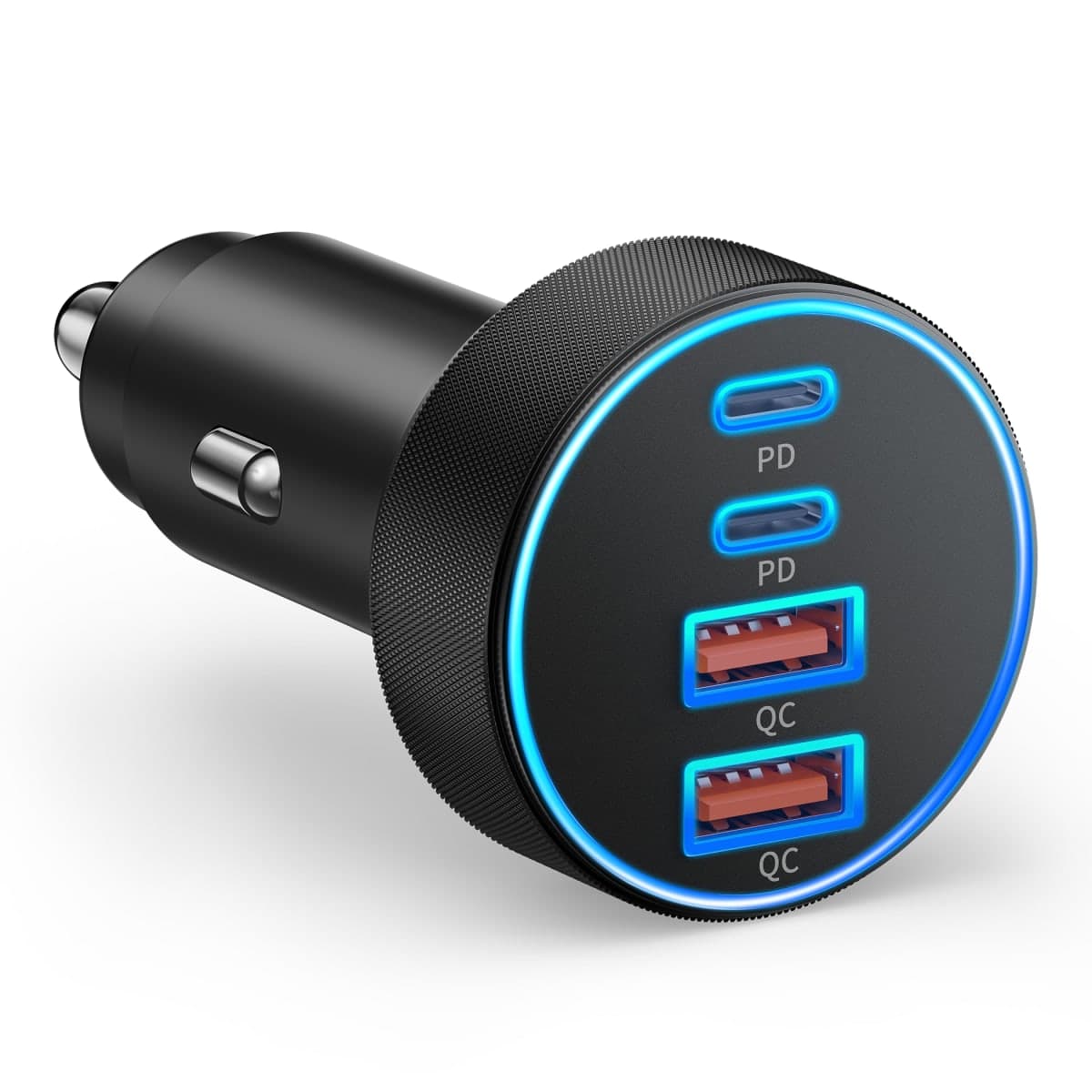 USB C Car Charger, 4-Port 90W Cigarette Lighter USB Charger Adapter, Dual USB-C & USB-A Car Phone Charger Accessories Fast Charging for iPhone 17 16 15 14 13 12 Pro Max, iPad, Galaxy S26 S25, Android — image 1
