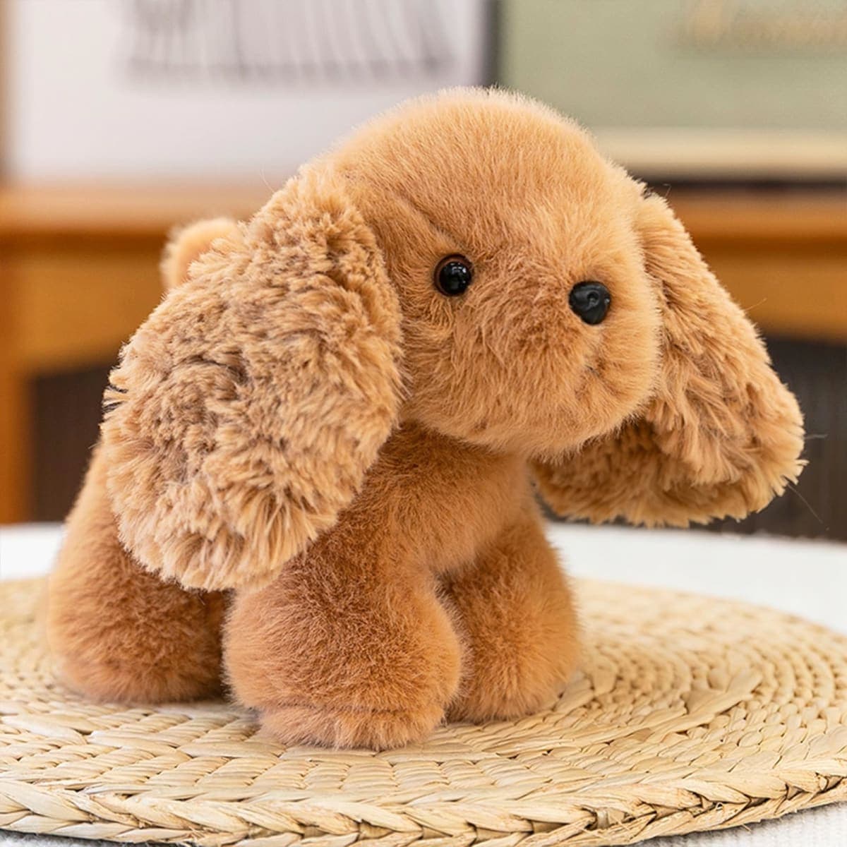 PEACH CAT Golden Retriever Dog Stuffed Animal Cute Puppy Plushies Small Plush Toys Gifts for Kids Brown thumbnail 4