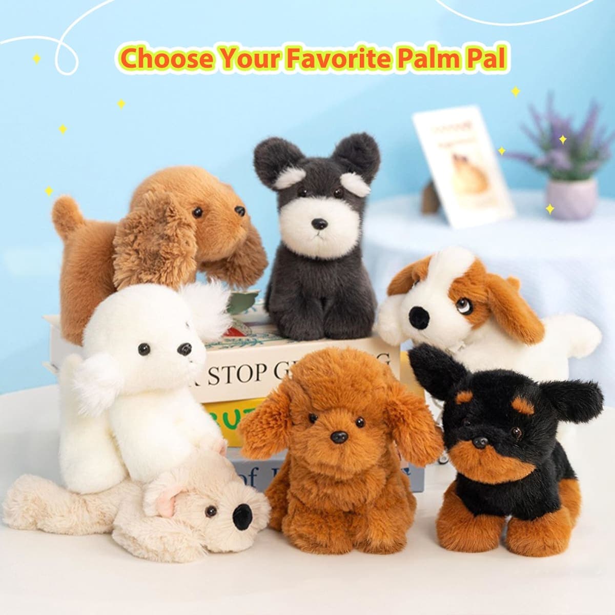 PEACH CAT Golden Retriever Dog Stuffed Animal Cute Puppy Plushies Small Plush Toys Gifts for Kids Brown thumbnail 5