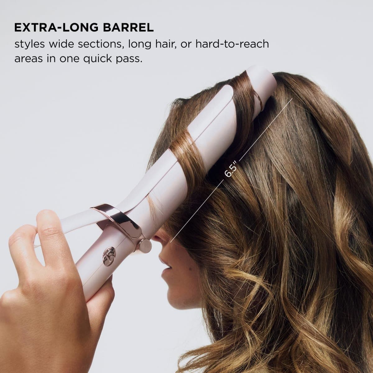 T3 SinglePass Curl X Extra-Long Barrel Curling Iron with 9 Heat Settings and Ceramic Barrel for Fast Styling and Lasting Curl Results on All Hair Types thumbnail 2