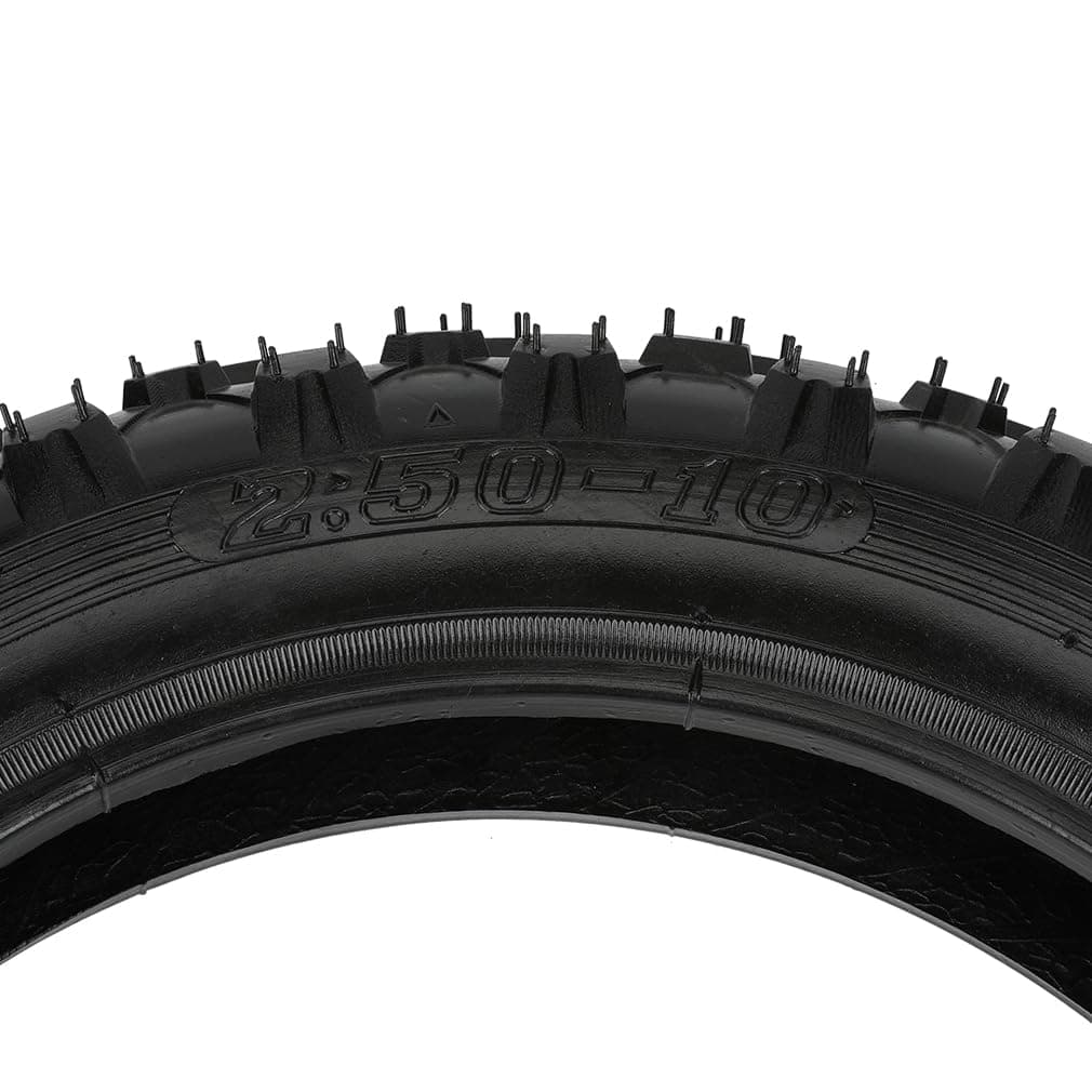 HIAORS 2.50x10" Tyre 2.5-10 Tire and Inner Tube with Bent Valve Stem for XR50 CRF50 PW50 SDG107 Razor SX500 Off Road Motorcycle Coolster SSR 50cc 70cc 90cc 110cc Mini Dirt Pit Bike thumbnail 4