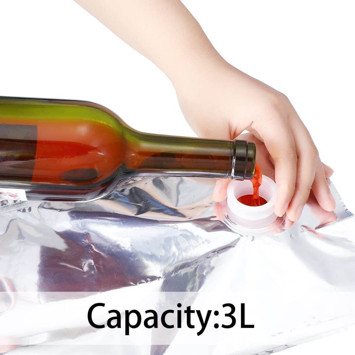 Zonon 6 Pieces Alcohol Pouches Wine Purse Refill Bags Refill Bladders Reusable Refillable Wine Replacement Liquor Drink Storage Pouch for Adults Alcohol for Cools, Purse, Holders, Carriers(1.5 L) thumbnail 3