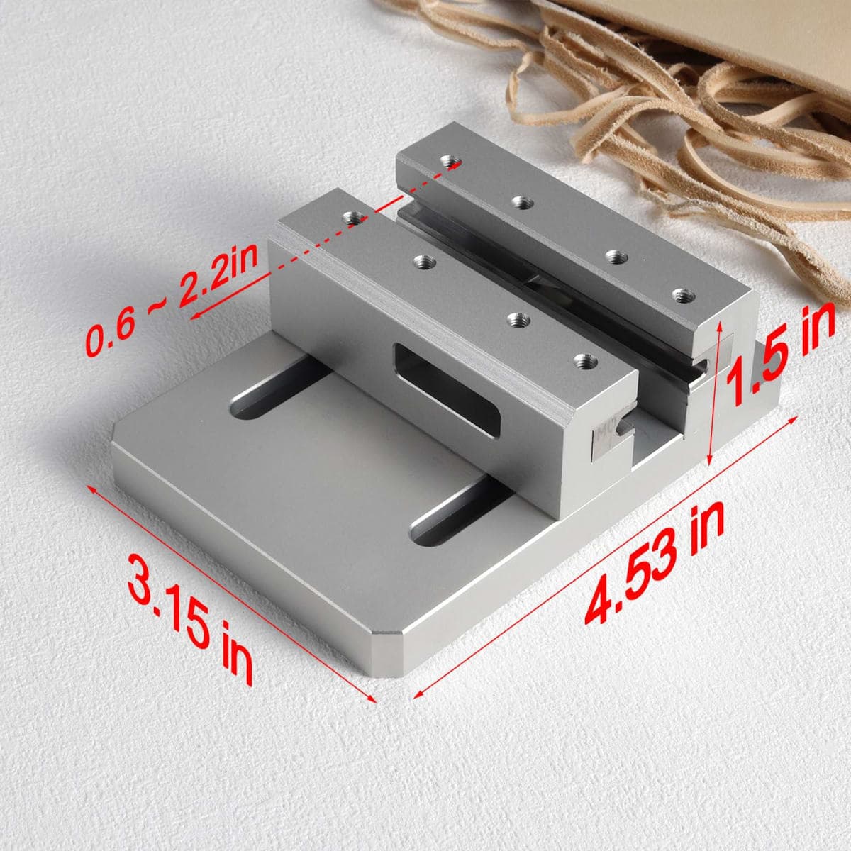 SiiRo Leather Edge Trimmer, Belt Side Leather Edger Tool, Desktop Leather Edge Strap Beveler Machine for DIY Leather Working(4.5-6mm) thumbnail 3