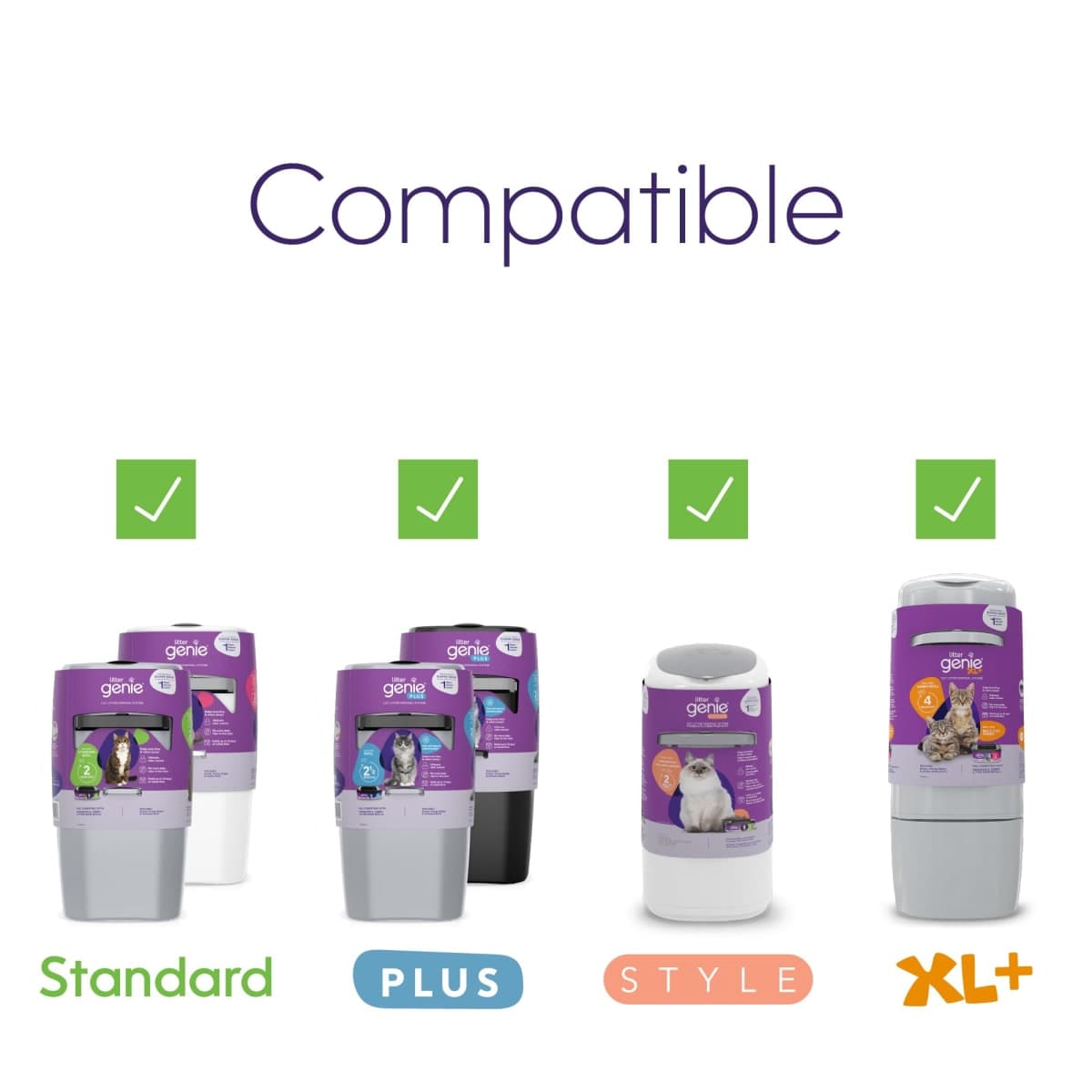 Litter Genie Jumbo Refill Bag - Multi-Layer Refill Bags w/Up to 4 Months of Supply - Compatible w/Standard, Plus, Style, & XL+ Litter Genie Pails thumbnail 3