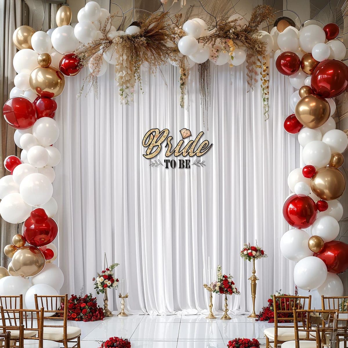 10x10ft White Backdrop Curtain Panels for Parties - Wrinkle Free Polyester Photo Curtain Backdrop Wedding Back Drop Fabric Drapes for Party Decorations Background for Photography thumbnail 2