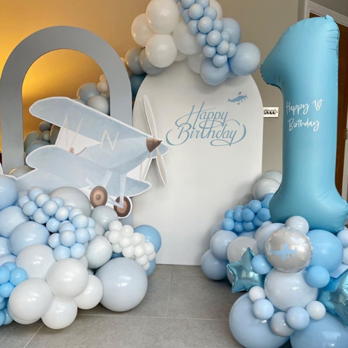Awenztech Light Blue Balloons 12 inch, Pastel Blue Latex Balloon 50pcs Party Balloons for Graduation Baby Shower Gender Reveal Wedding Birthday Party Decorations thumbnail 3