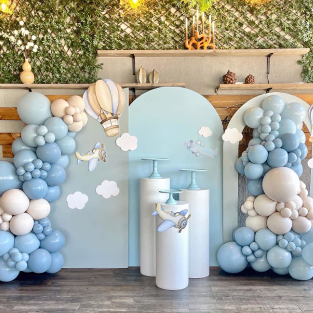 Awenztech Light Blue Balloons 12 inch, Pastel Blue Latex Balloon 50pcs Party Balloons for Graduation Baby Shower Gender Reveal Wedding Birthday Party Decorations thumbnail 5