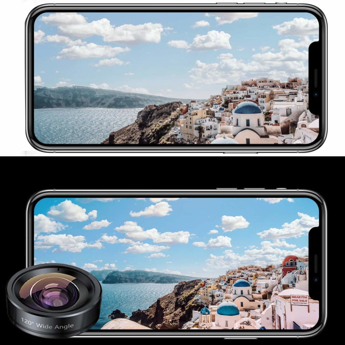 KEYWING Phone Camera Lens 3 in 1 Phone Lens Kit, 198 Fisheye Lens + 120 Super Wide-Angle Lens + 20x Macro Lens for iPhone Samsung Android Smartphone thumbnail 3