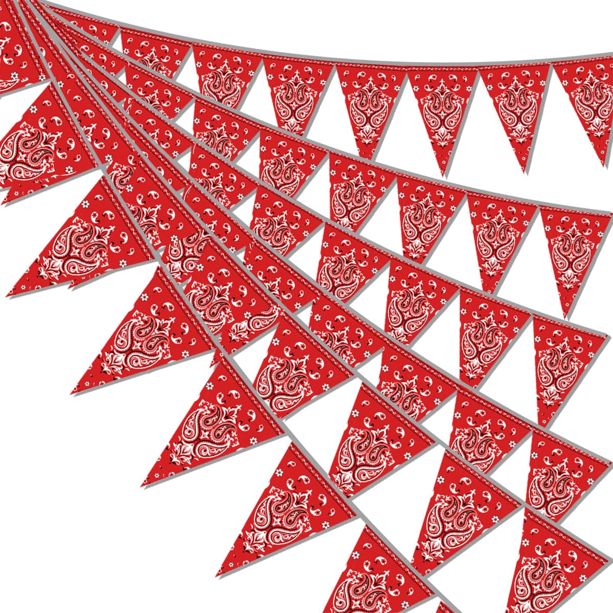 49ft Western Birthday Decorations, Western Pennant Flag Banner, Western Theme Triangle Flags Banner for Western Birthday Party Decorations… — image 1
