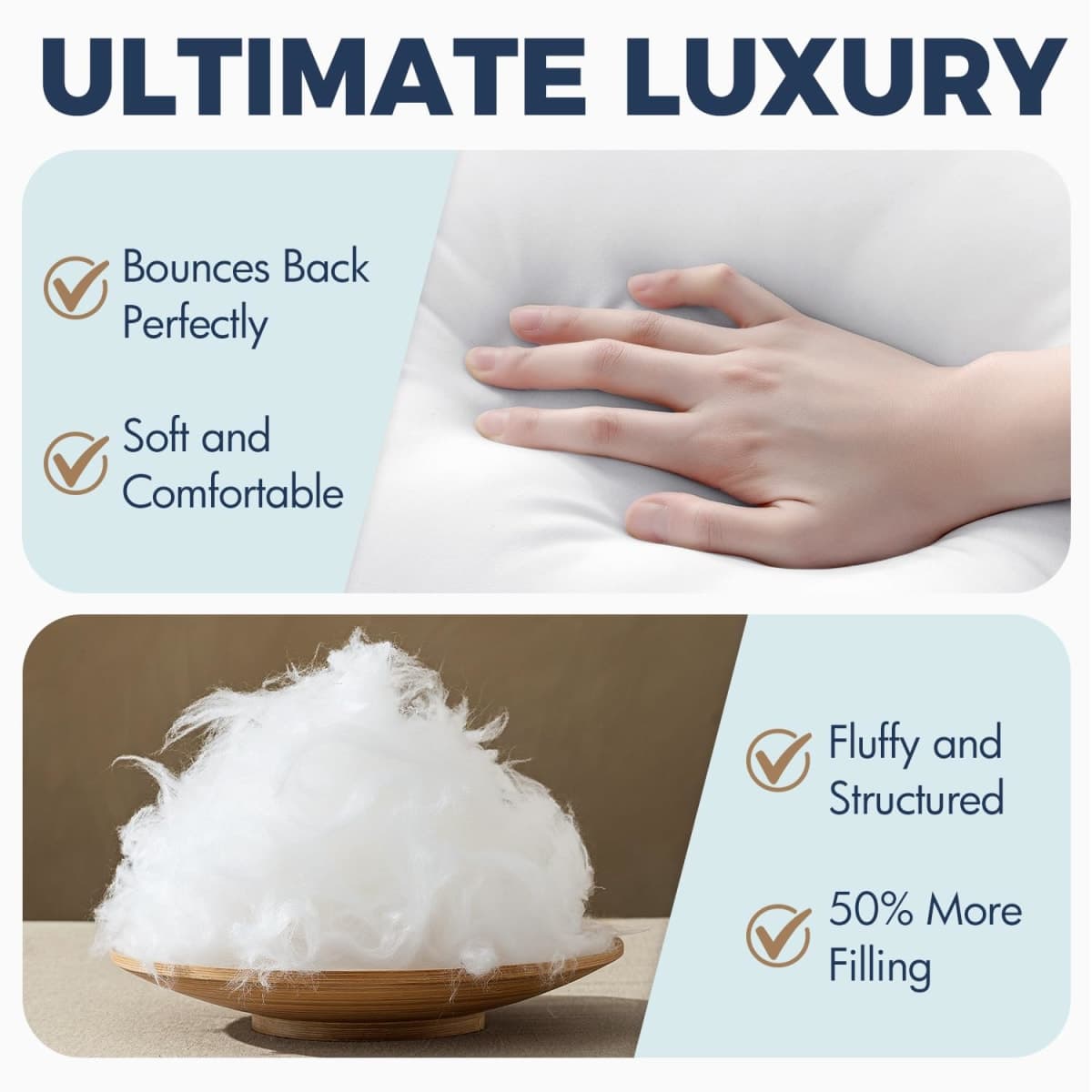 MIULEE 14x36 Down Alternative Pillow Insert Decorative Throw Pillow 14 x 36 Inch Body Bed Sleeping Ultra Soft Fluffy Form for Sofa Couch Bed thumbnail 5