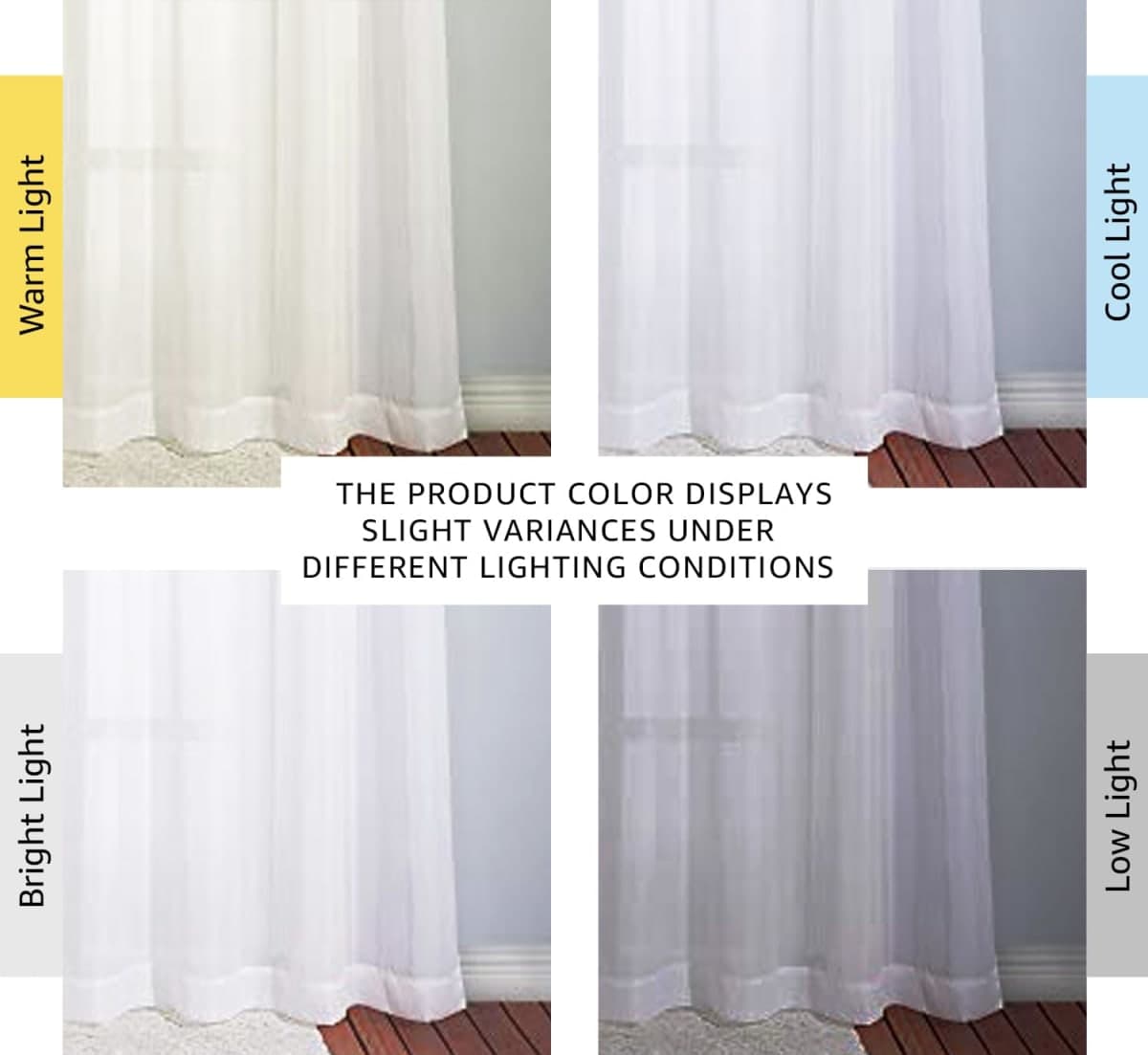 NICETOWN Voile White Sheer Curtains for Bedroom - Grommet Light Filtering Elegant Panels Lightweight & Breathable Window Treatments for Living Room, W54 x L90, 1 Pair thumbnail 2