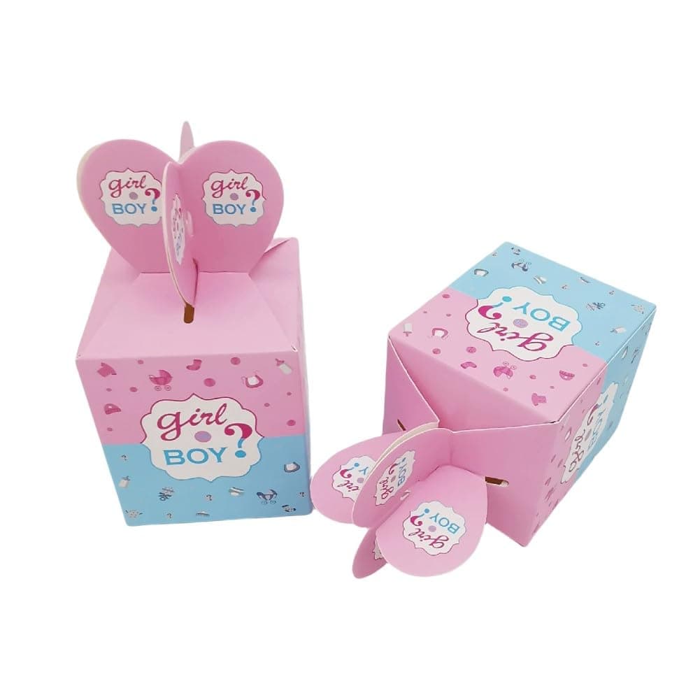 KUPOO 50PCS Gender Reveal Candy Boxes – Pink & Blue Treat Favor Boxes for Baby Showers, Gender Reveal Parties, Kids' Birthdays, Wedding Favors thumbnail 4