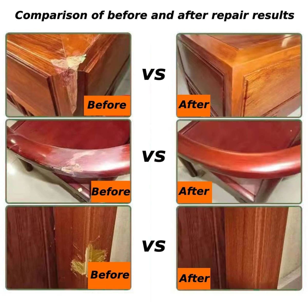 Wood Filler Putty, 10.8 Oz Stainable & Paintable Wood Filler, Walnut Wood Putty, Wood Repair Kit for Quickly Repair Any Breaks, Cracks, Chips thumbnail 2