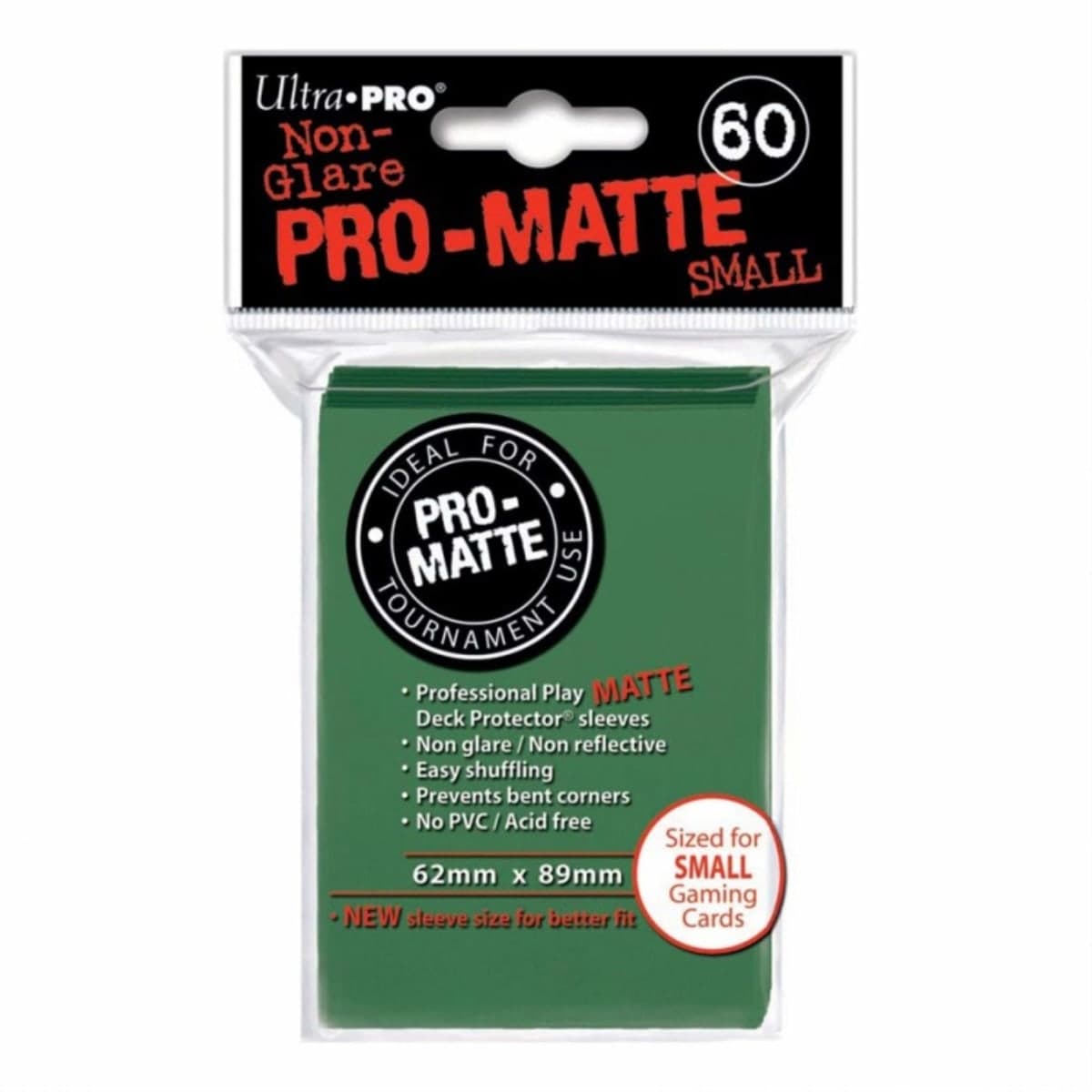 60ct Pro-Matte Green Small Deck Protectors — image 1