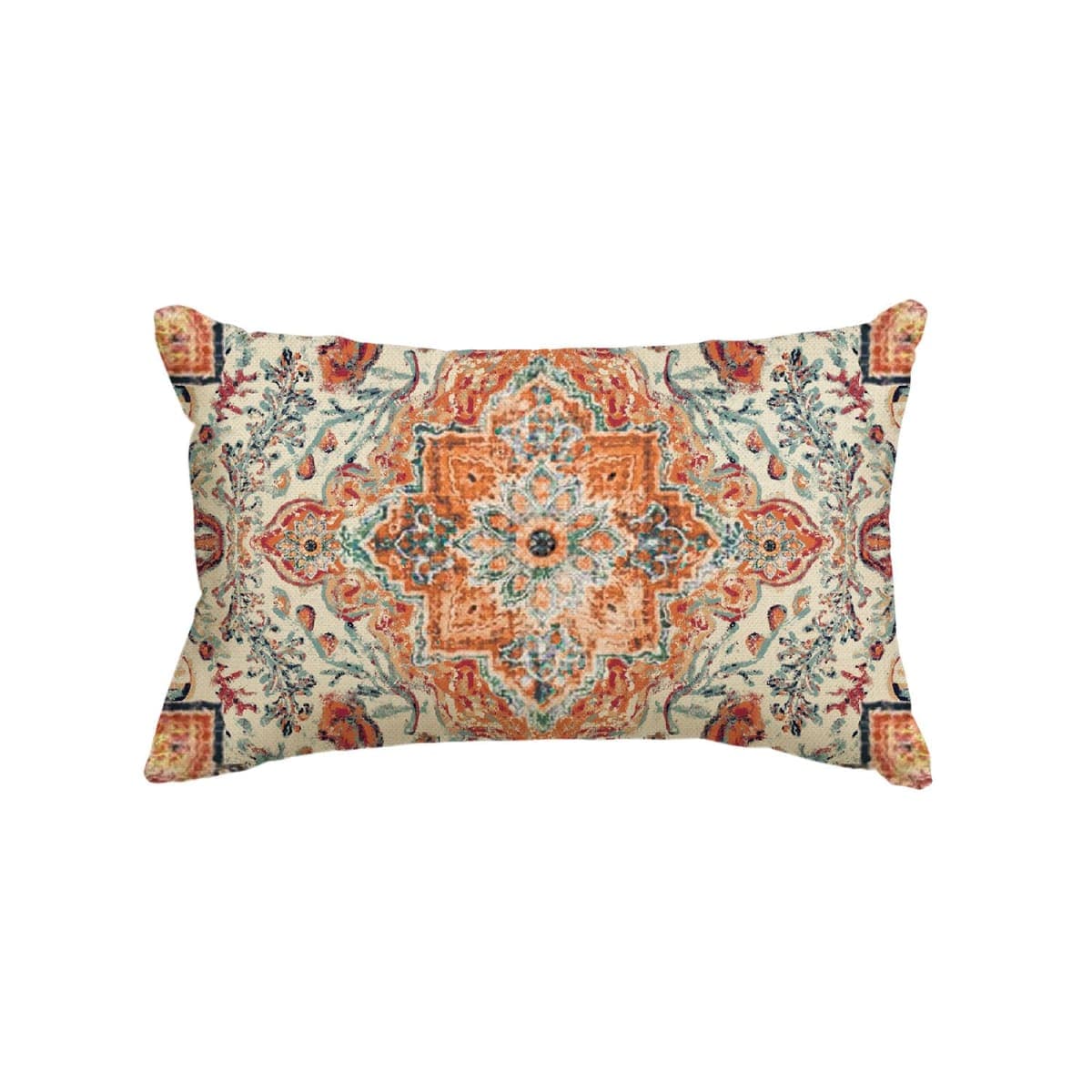 AVOIN colorlife Boho Throw Pillow Covers, 12 x 20 Inch Bohemia Ethnic Style Carpet Pattern Cushion Case for Sofa Couch Set of 2 — image 1