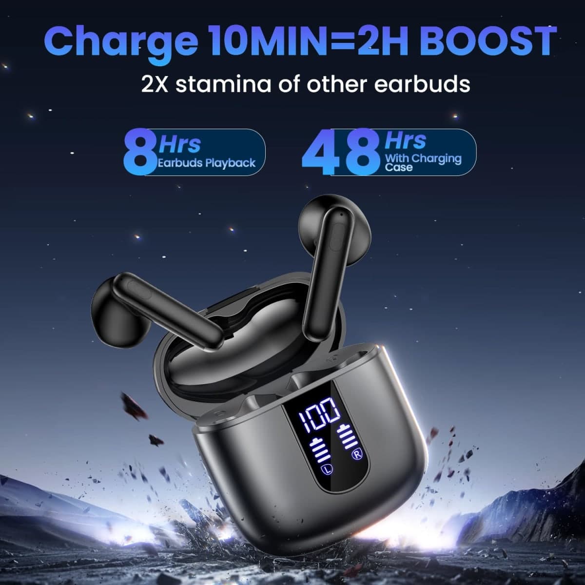 Wireless Earbuds, Bluetooth Headphones thumbnail 3