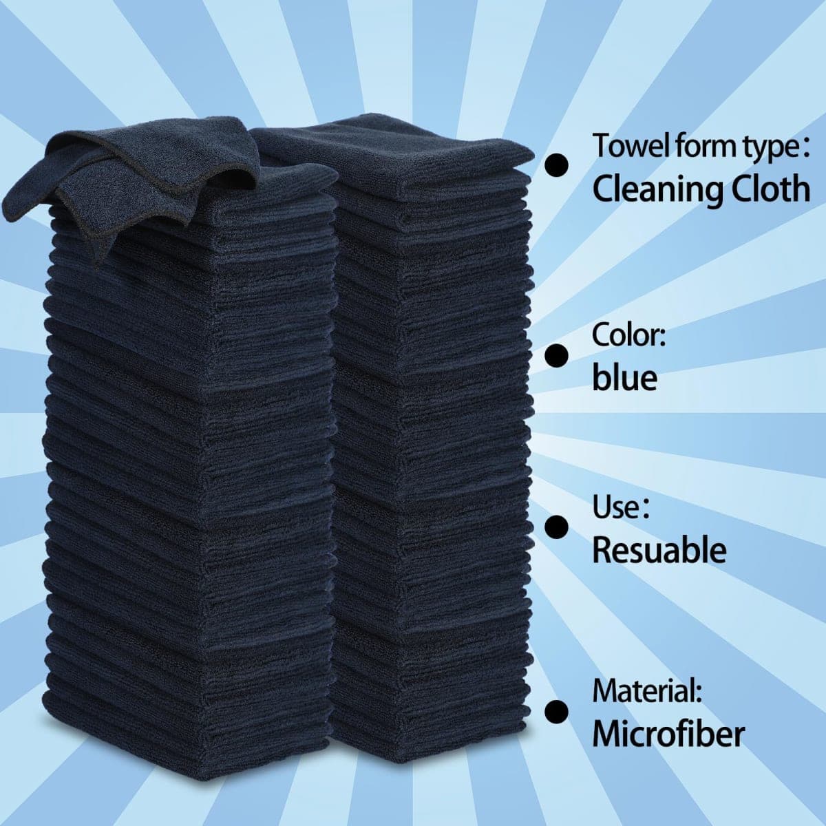 Tanlade Cleaning Cloth Dry Erase Cloth Cleaning Rags Reasonable Kitchen Towels Microfiber Towels Cars Wash(6 x 6 Inch,Gray,30 Pcs) thumbnail 3