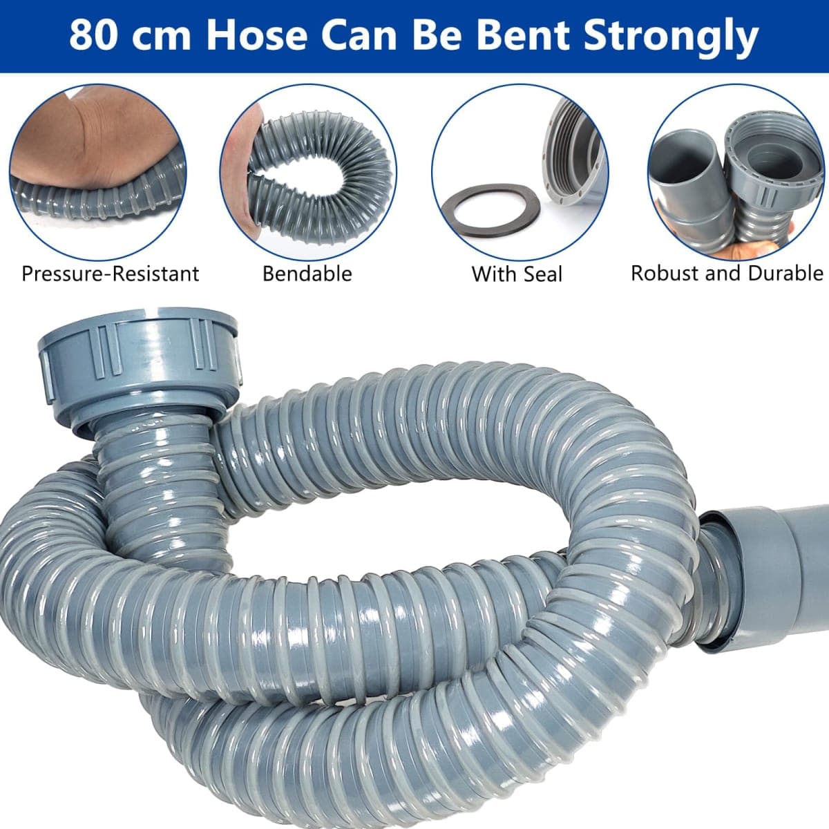 Rainwater Collection System, Rain Barrel Diverter Kit with Adjustable Valve and Hose, Rain Water Diverter for Downspout, Downspout Diverter Fits for Standard Downspouts thumbnail 4