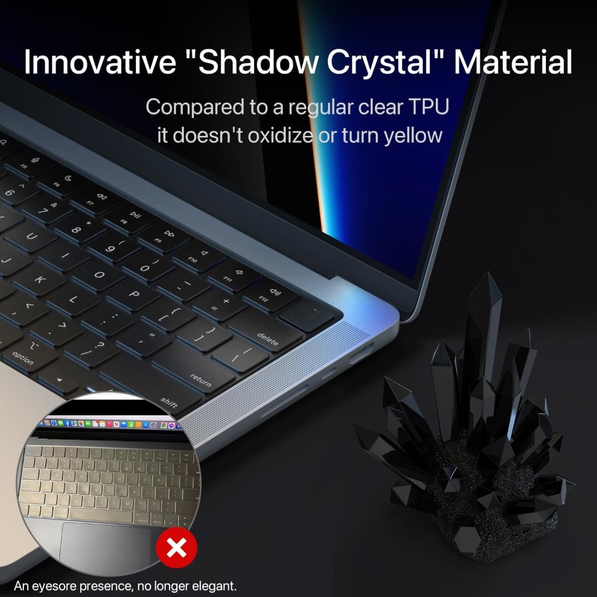 Soonjet Premium Keyboard Cover Protector, Ultra Thin Keyboard Skin for 2026 2025-2021 M5/M4/M3/M2/M1 Pro/Max MacBook Pro 14/16, M5-M2 MacBook Air 13/15, US ANSI Layout thumbnail 3
