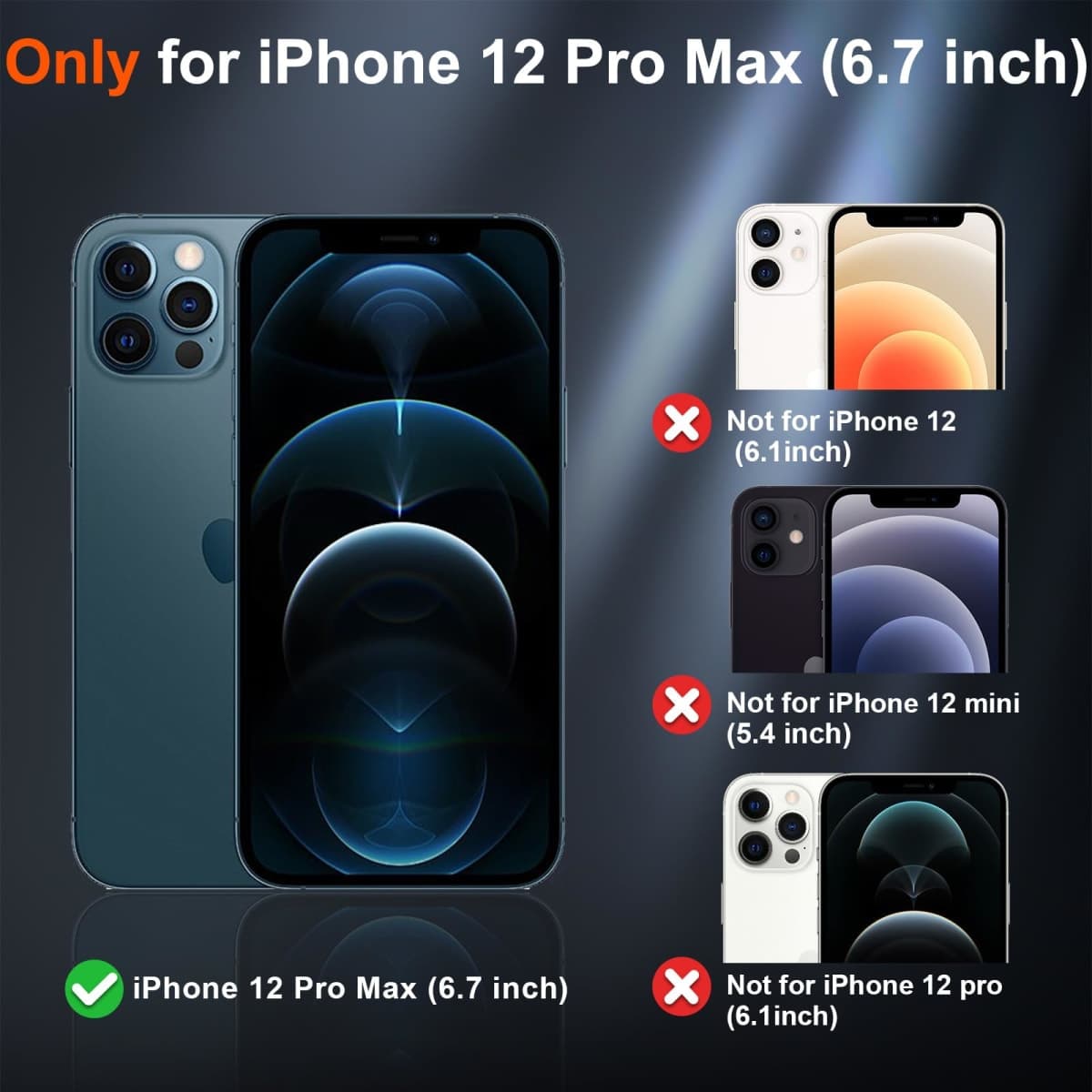 SUPFINE Magnetic for iPhone 12 Pro Max Case (Compatible with MagSafe) (Military Grade Drop Protection) Slim Translucent Matte Shockproof with Anti-Fingerprint Phone Case,Black thumbnail 2