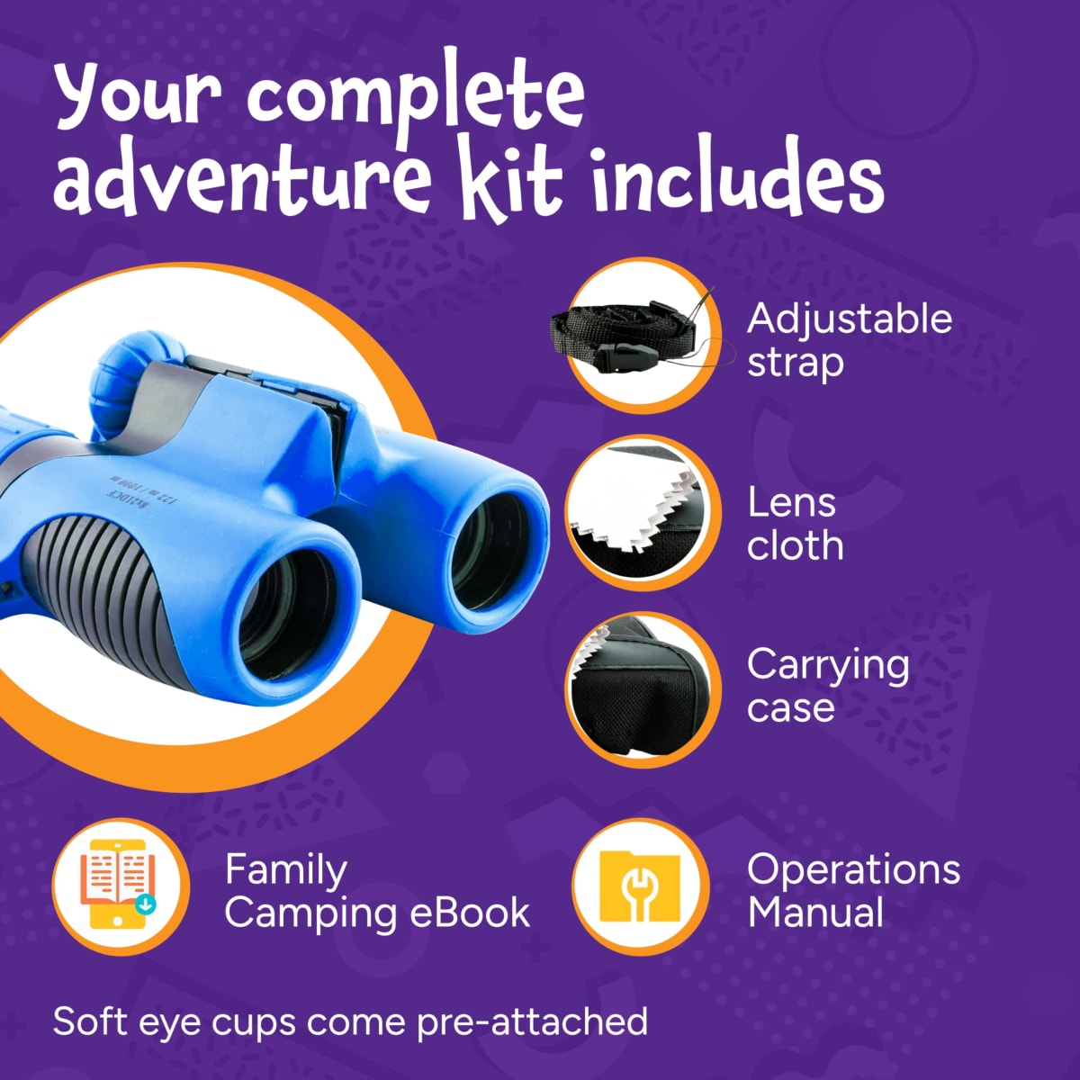 Think Peak Blue Binoculars Science Toy for Kids Ages 3-12 Years - Real Compact Outdoor Adventure & STEM Educational Nature Hiking Explorer for Bird Watching, Camping Children’s Birthday Gift thumbnail 5