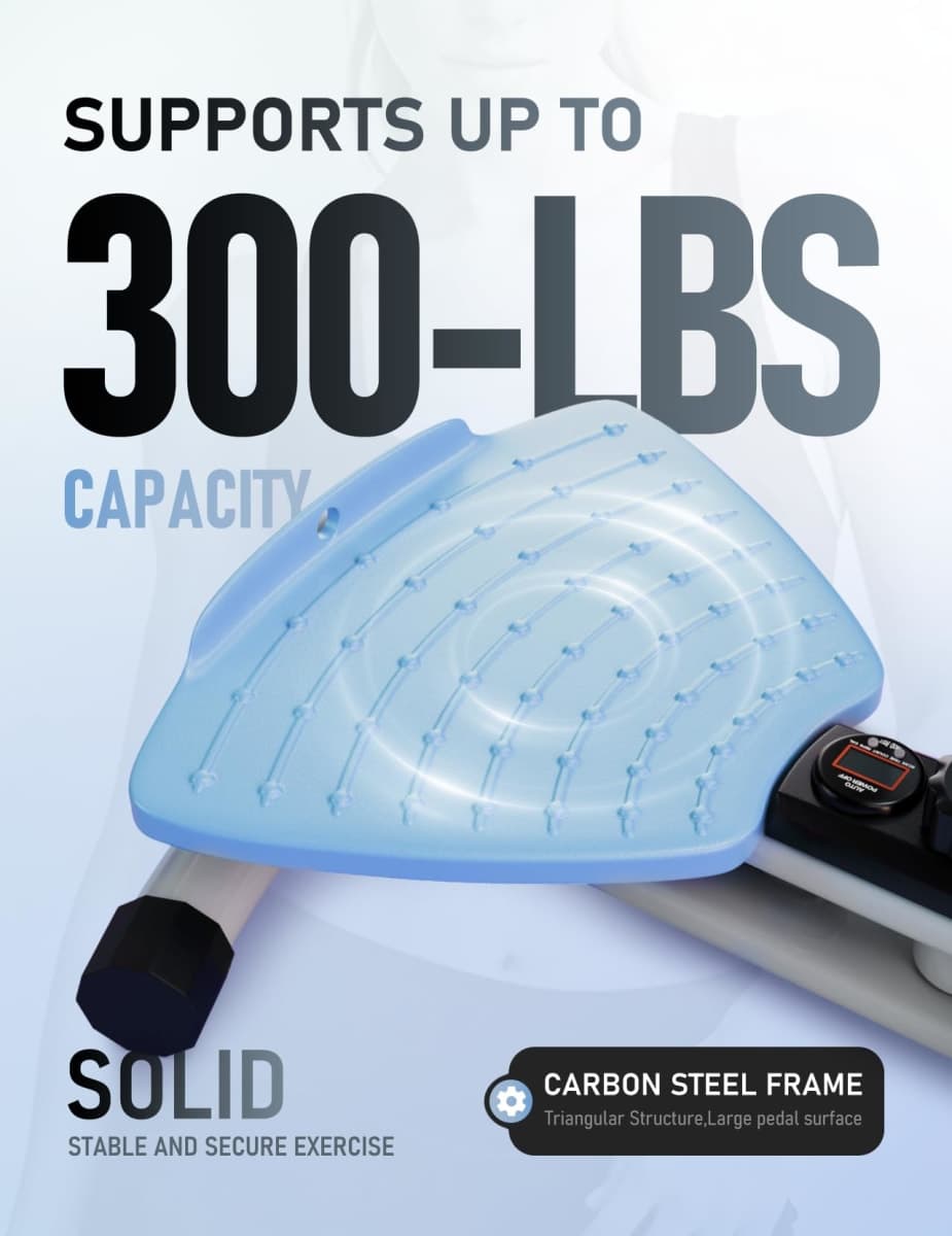 Karimonox Waist Twister Machine for Calorie Burning, Figure Shaping, 300 lbs Weight Capacity, Anti-Slip Foot Pads, Silent Spin, Portable for Home, Gym, Apartment, Office(Blue) thumbnail 5