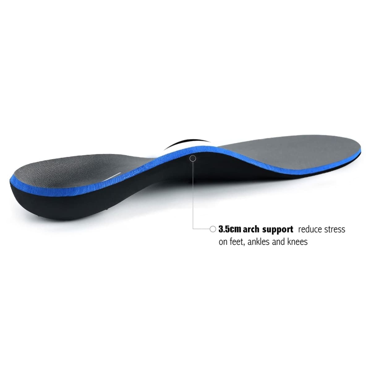 Plantar Fasciitis Feet Insoles Arch Supports Orthotics Inserts Relieve Flat Feet, High Arch (Mens 5-5 1/2 | Womens 7-7 1/2) thumbnail 4