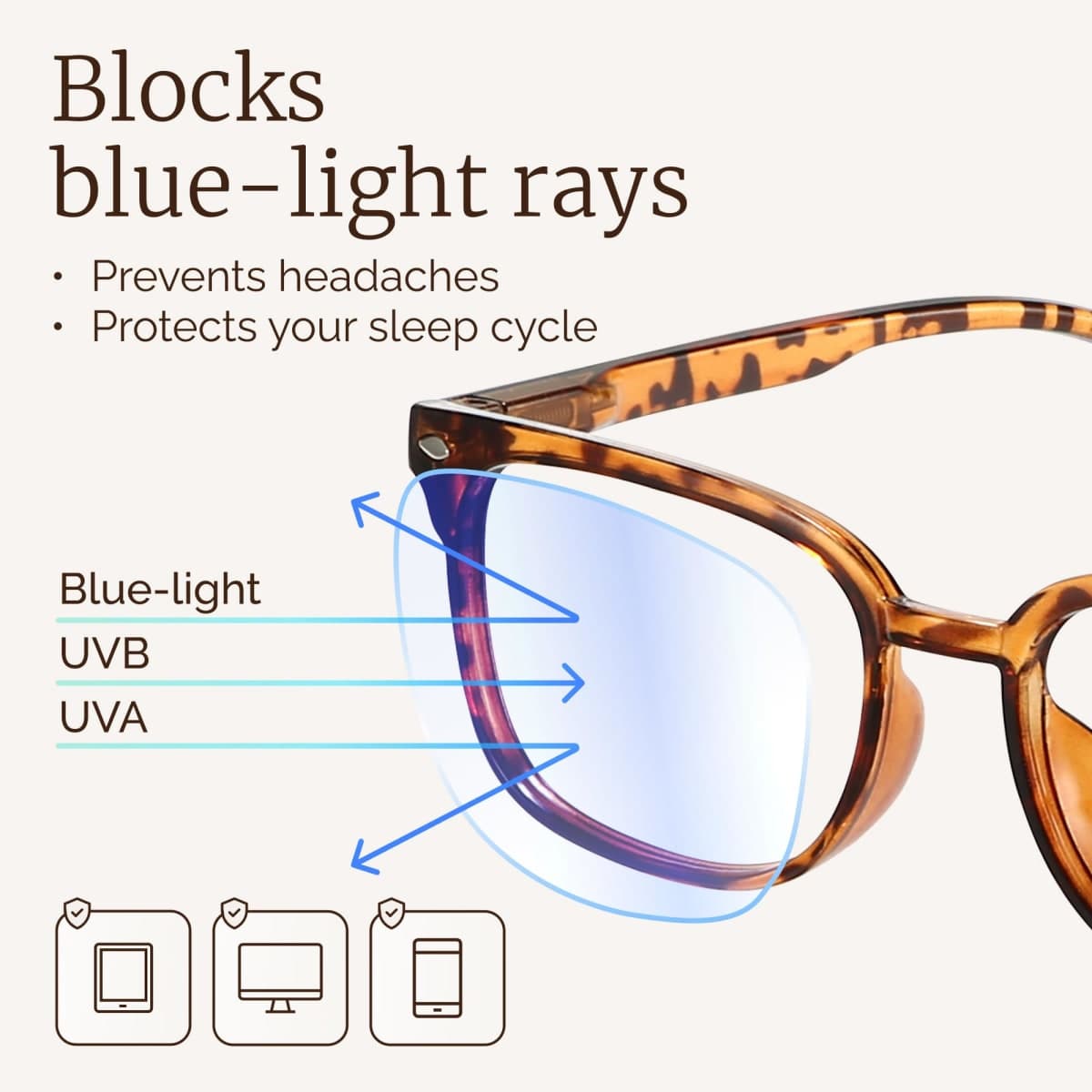 NOVIVON Reading Glasses +1.5 with 6 Cases – Blue Light Blocking Readers for Women & Men, Computer eye glasses, Cheaters thumbnail 4
