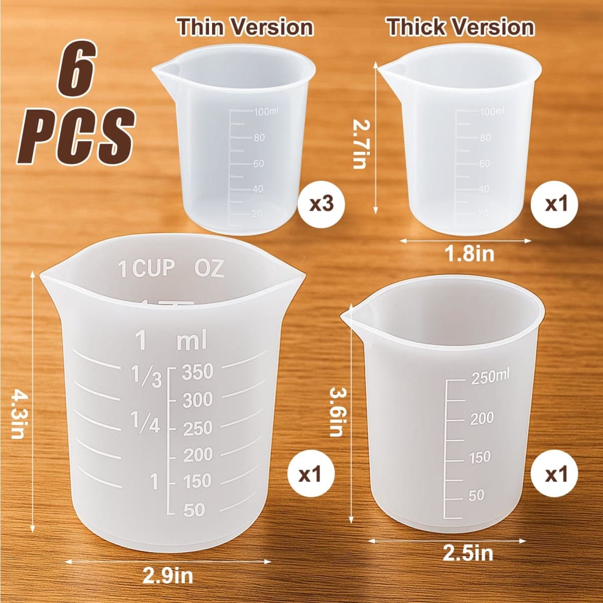Silicone Cups for Melting Chocolate, thumbnail 2