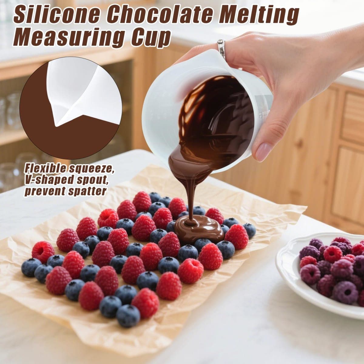 Silicone Cups for Melting Chocolate, thumbnail 3
