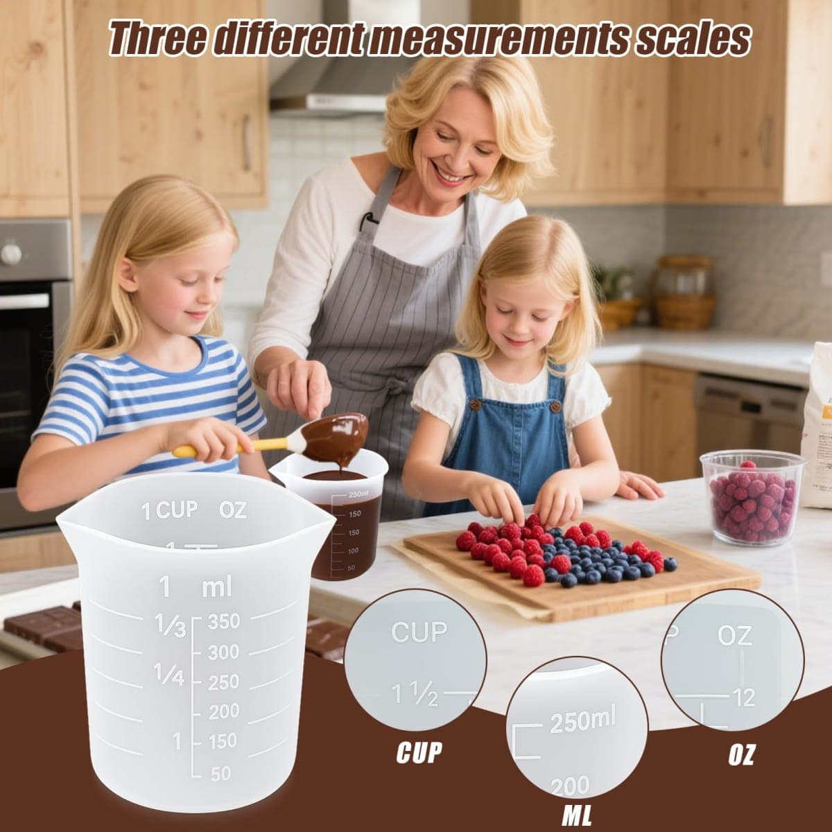 Silicone Cups for Melting Chocolate, thumbnail 4