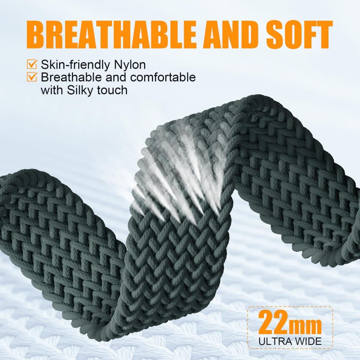 SOLOLUP Magnetic Braided Loop for Apple Watch Band 40mm 44mm 46mm 45mm 41mm 38mm 42mm iwatch Band Women Men,Stretchy Woven Nylon Strap for Apple Watch SE 3/2 Series 11 10 9 8 7 6 5 4 3 Ultra 3/2 49mm thumbnail 3