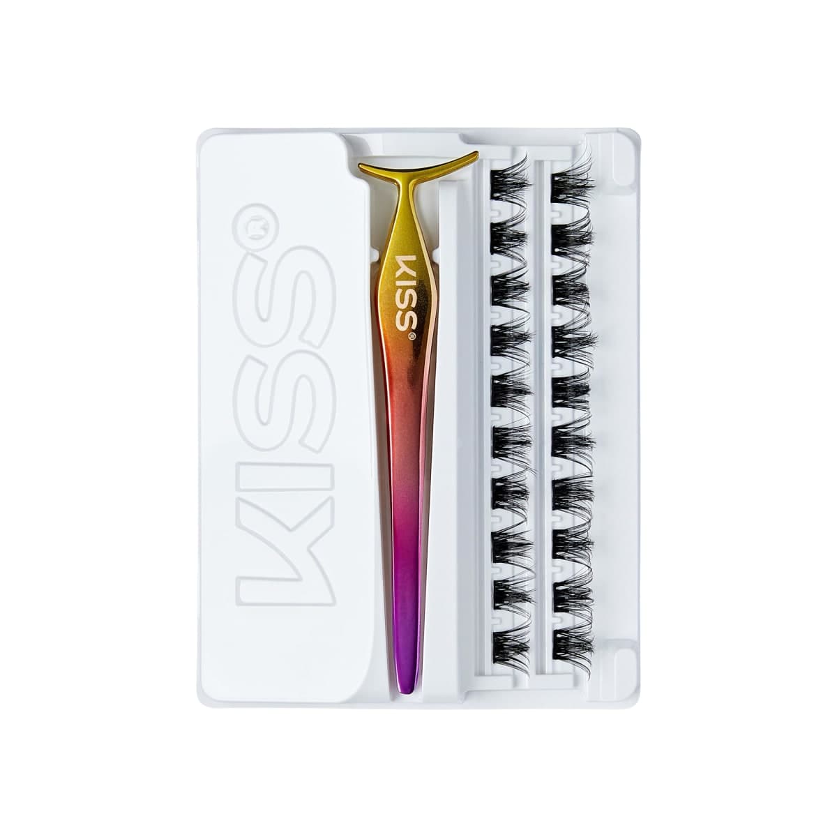 KISS imPRESS Press-On Falsies Eyelash Clusters - Spiky - 20 Clusters thumbnail 4