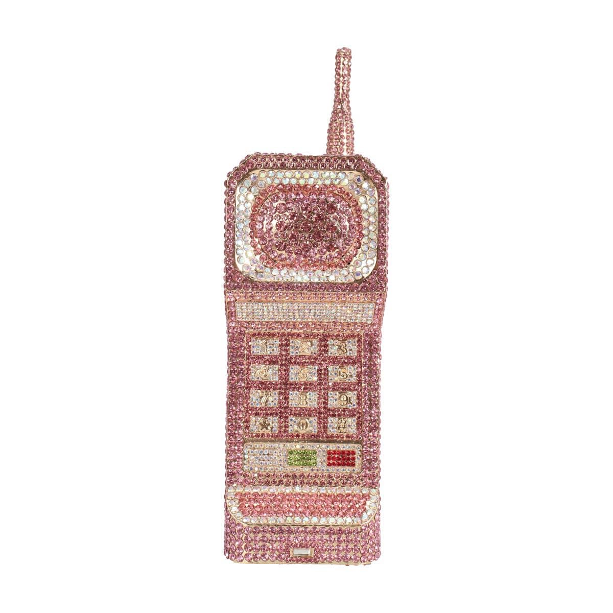 TYQVRVZ Women Funny Cellphone Shape Rhinestone Clutch Purse Cute Crystal Handbag Novelty Diamond Evening Bag for Party Prom, Pink-a, Gorgeous Shiny Funny — image 1