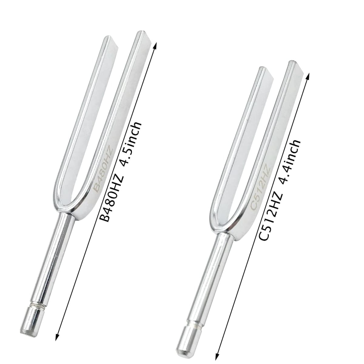 8 Packs Tuning Fork Set With Striking Hammers - Stainless Steel with Hammer (256 Hz (C), 288 Hz (D), 320 Hz (E), 341.3 Hz (F), 384 Hz (G), 426.6 (A), 480 (B), 512 (C)) Sound Healing Vibration Tools thumbnail 5