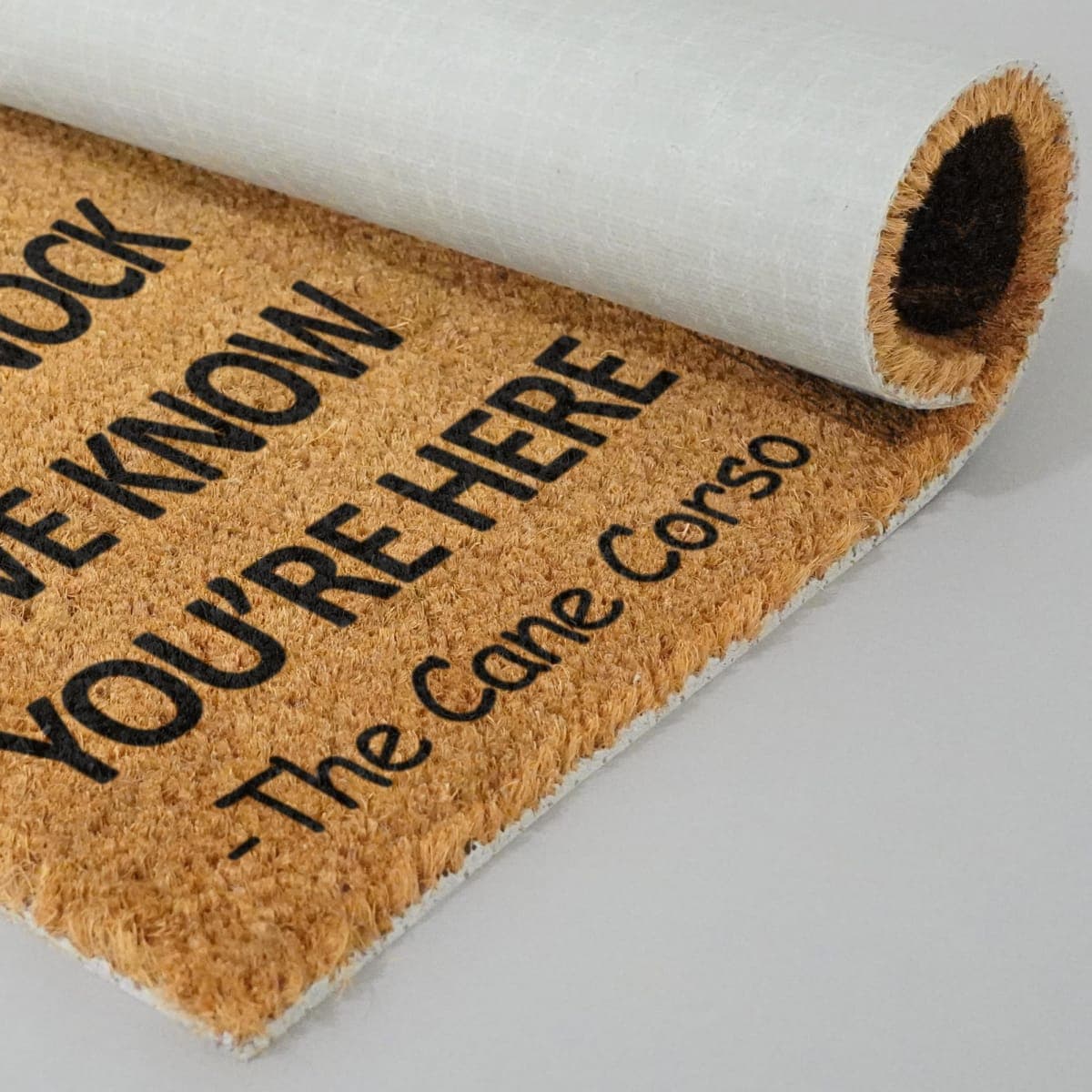 Cane Corso Long Ear Door Mat, Cane Corso We Know You are Here Door Mats, Funny Doormat, Cane Corso Welcome Mats thumbnail 5