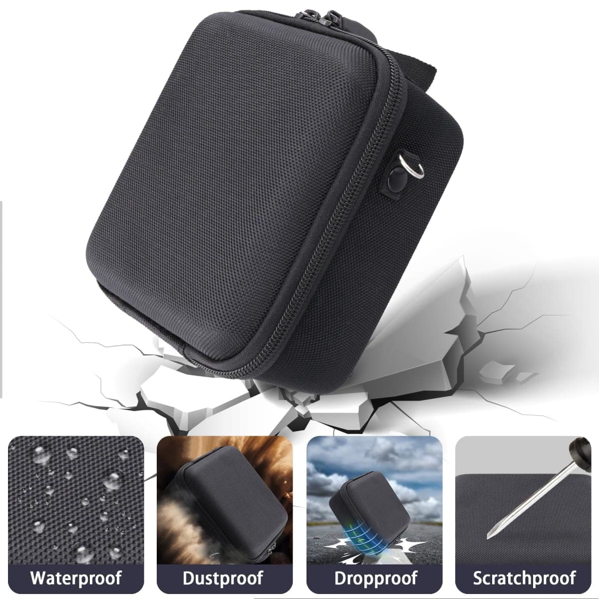 Camera Case Compatible with YIGLLO/Zostuic/Duluvulu/VJIANGER/Gavonde 4K Digital Camera for Photography Auto-Focus Vlogging Camera with 3inch 180° Flip Screen(Black Case) thumbnail 5
